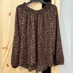 Talbots Leopard Print Women's Top